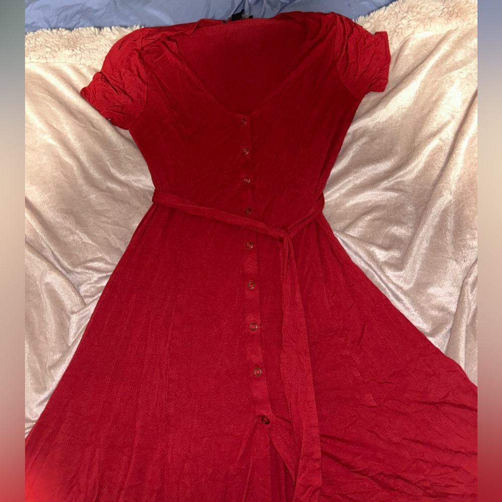 Forever 21 Vibrant Red Dress